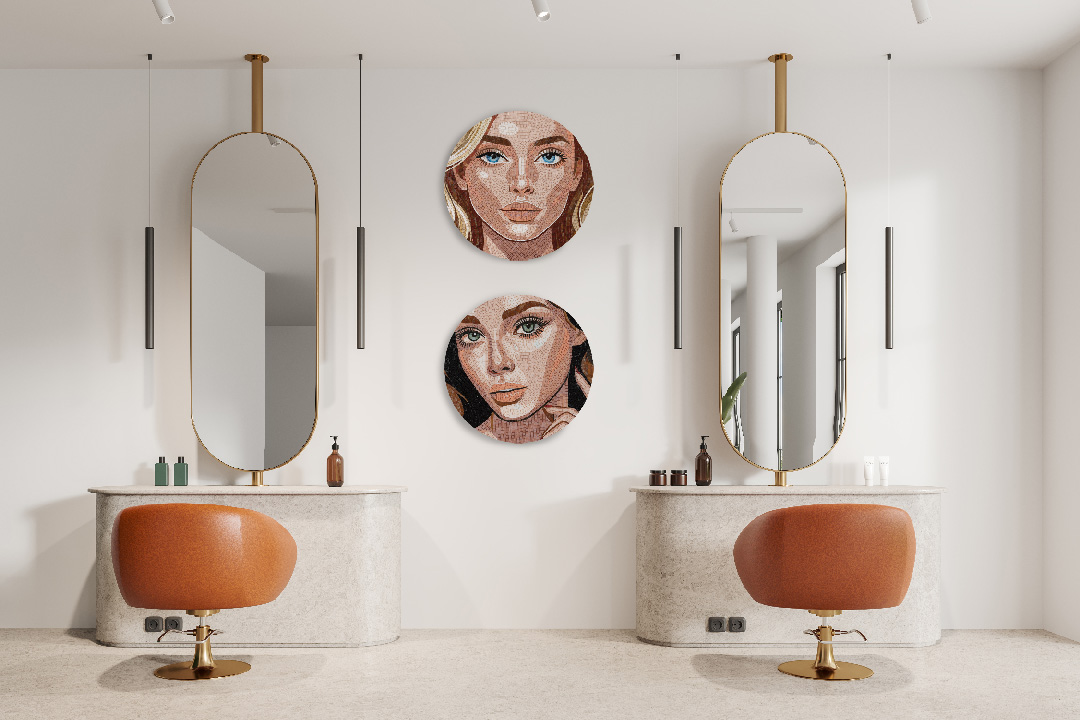 Blonde Girl - 58x58 cm