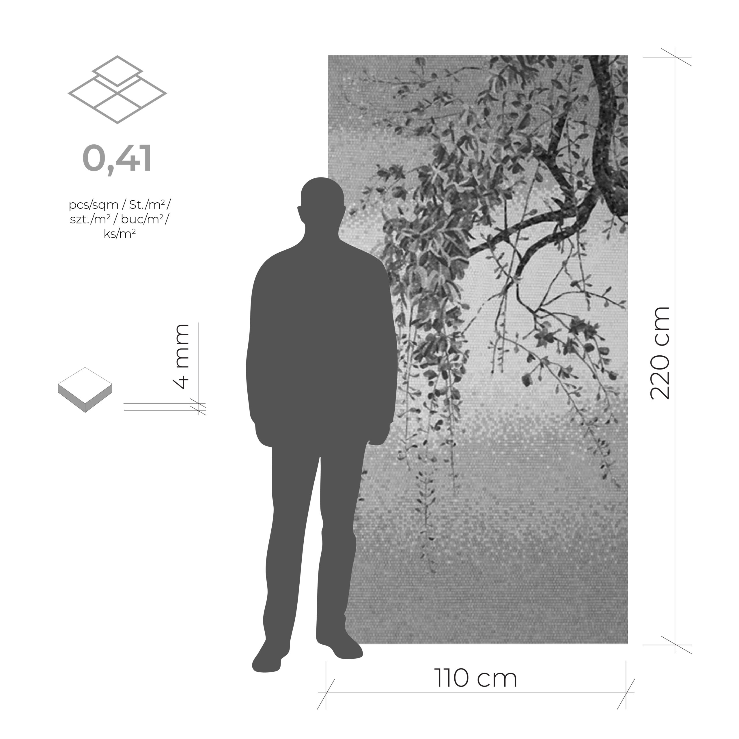 Wisteria - 110x220 cm